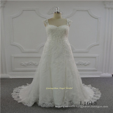 Strap Aline New Design Wedding Bridal Dress